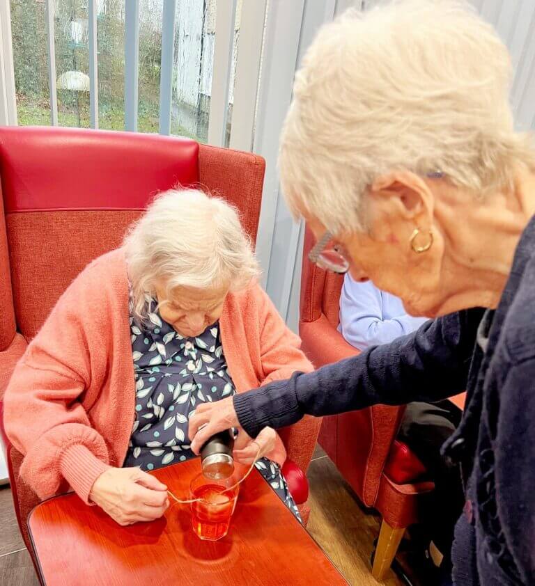 Two elderly women